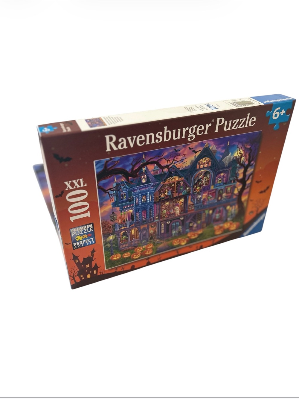 Ravensburger Halloween Haunted House 100 piece Puzzle — Orange, Purple, Blue EUC